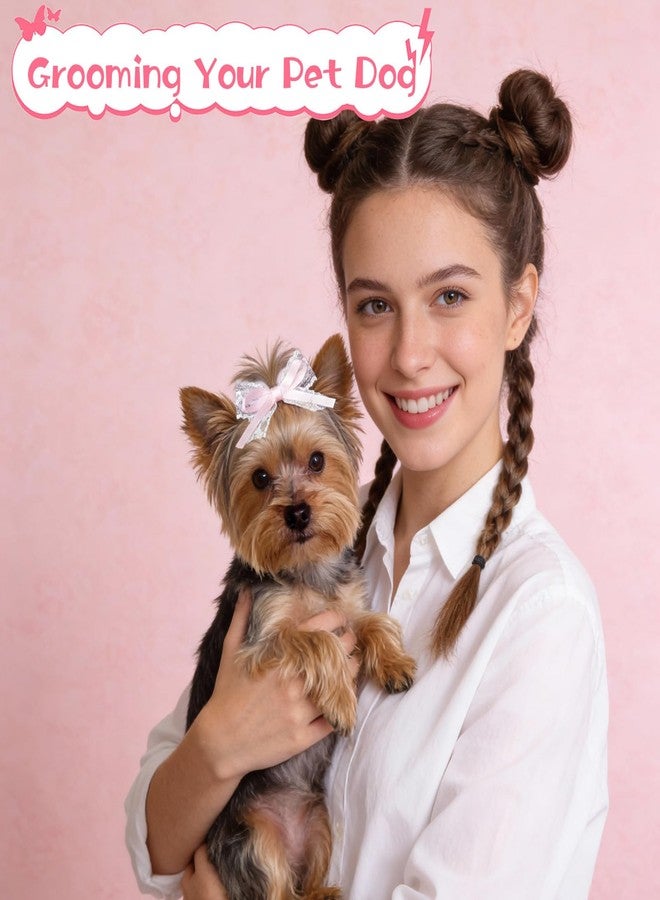 Matwsec 10PCS Dog Hair Bows Dog Bows for Small Size Dogs Cute Dogs Hair Bow with Rubber Bands for Cat Puppy Small Pet - Image 3